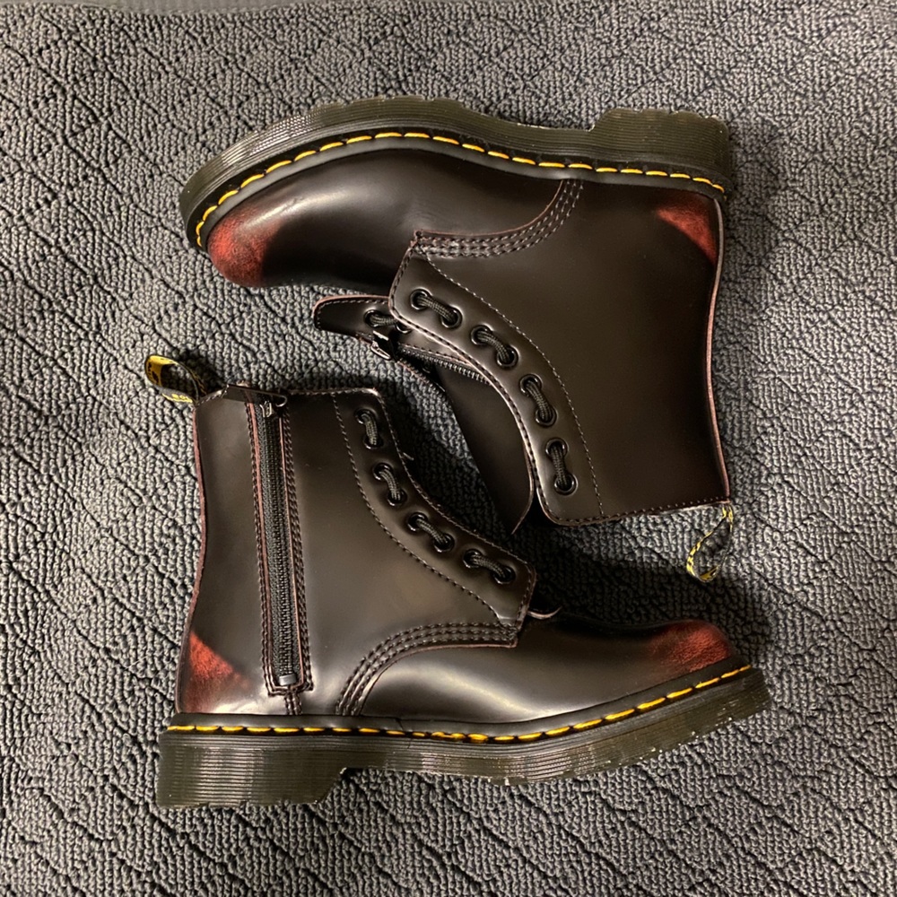 Dr. Martens 1460 Cherry Red Pascal Front Zip Boot